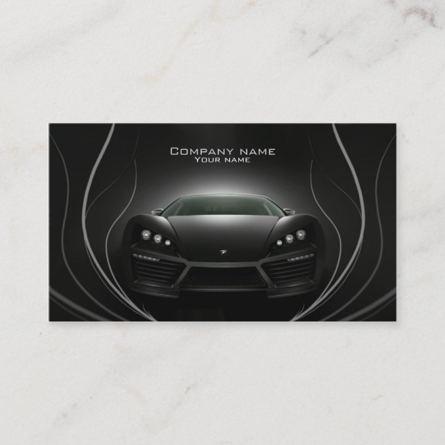 Stylish automotive business card (Front)