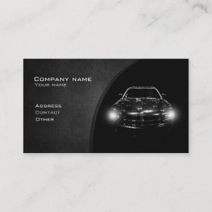 Stylish automotive business card