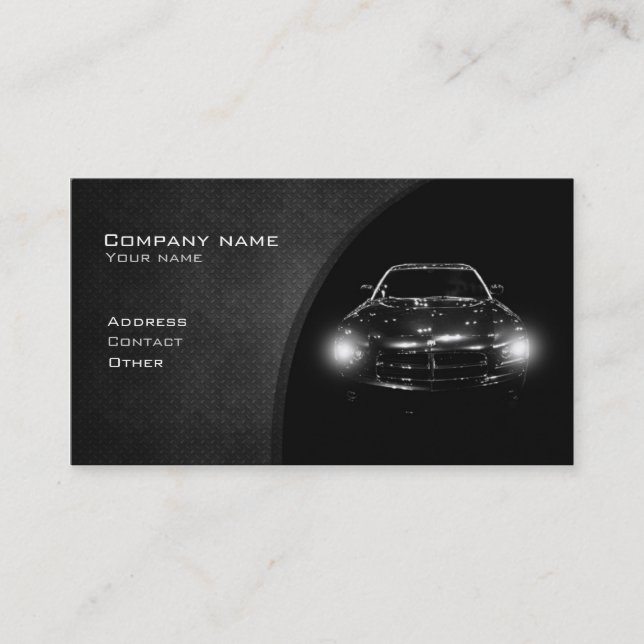 Stylish automotive business card (Front)