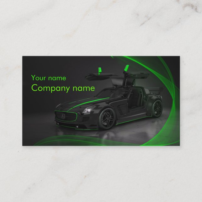 Stylish automotive business card (Front)