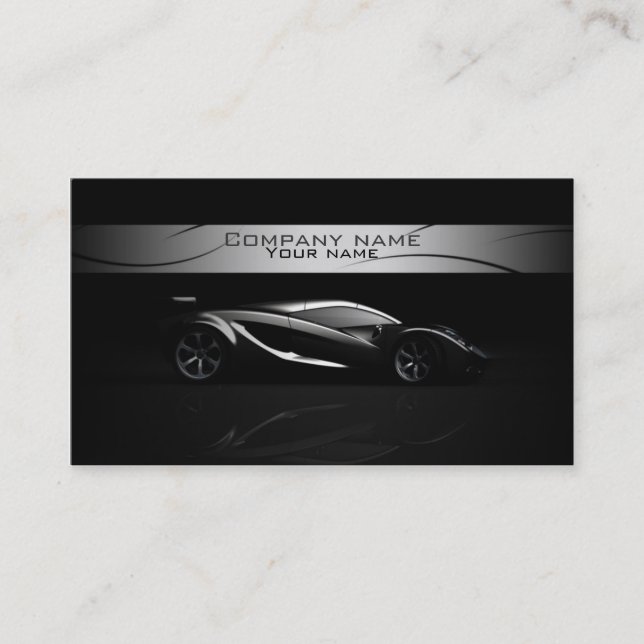Stylish automotive business card (Front)