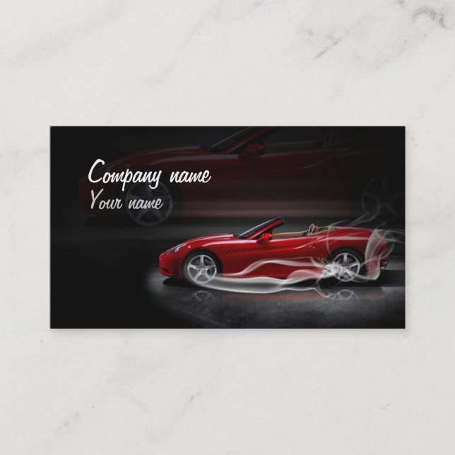 Stylish automotive business card (Front)