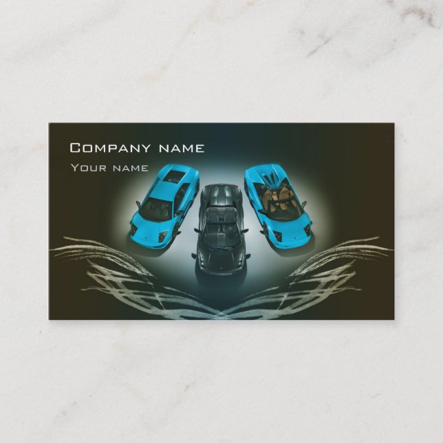 Stylish automotive business card (Front)