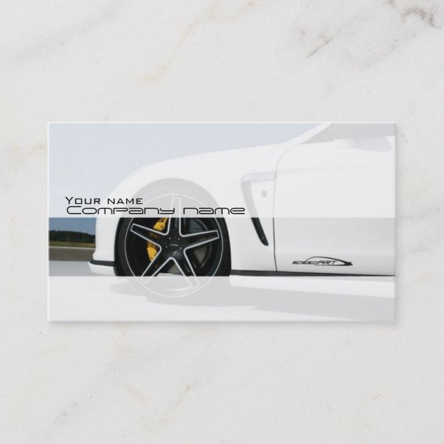 Stylish automotive business card (Front)