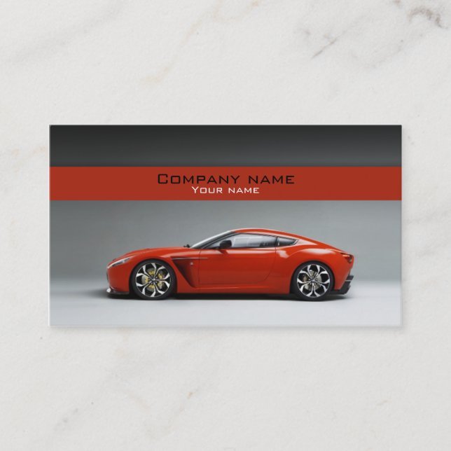 Stylish automotive business card (Front)