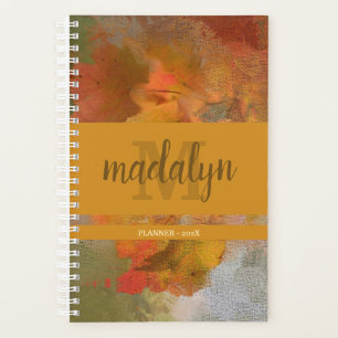 Stylish Autumn Monogrammed Planner