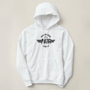 Stylish Aviation Inspired Apparel Motto Hoodie