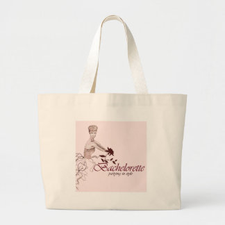 Stylish bachelorette party large tote bag