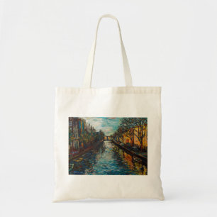 Stylish bag with Amsterdam`s view
