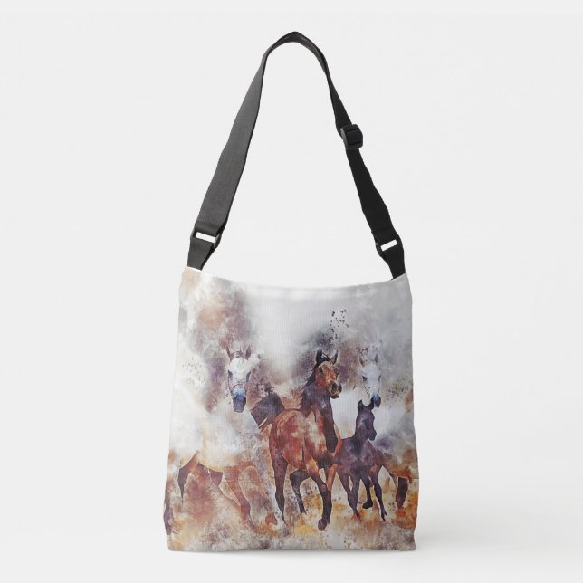 stylish bag with the image of horses (Front)