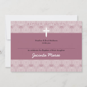 STYLISH BAPTISM INVITES :: pretty 9aL