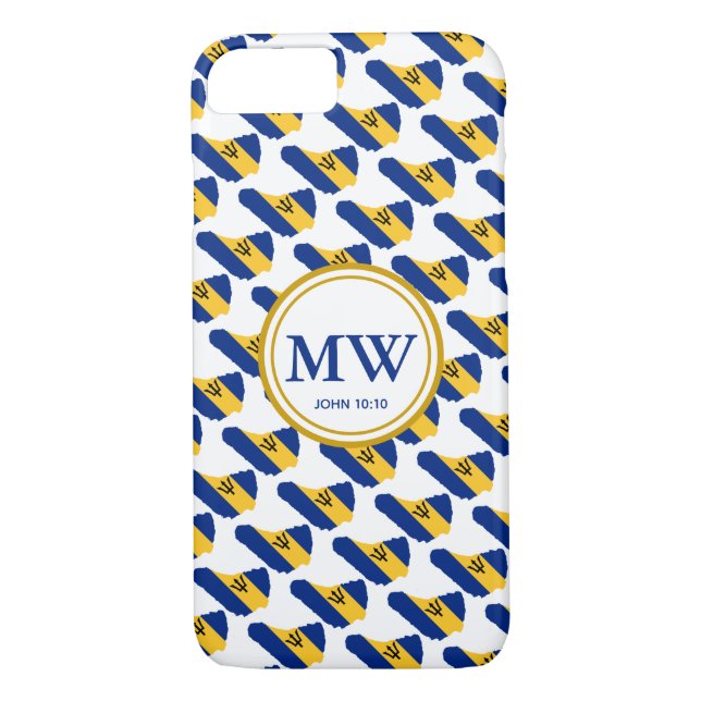 Stylish BARBADOS Abundant Life Monogram Samsung Case-Mate iPhone Case (Back)