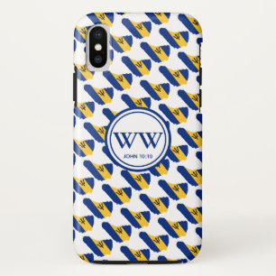 Stylish BARBADOS Monogram Abundant Life John 10:10 iPhone XS Case