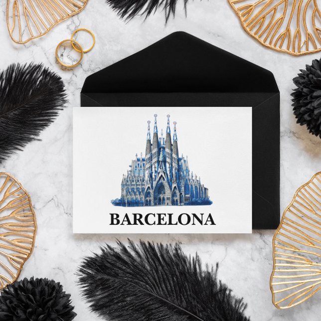 Stylish Barcelona Spain Cathedral Vintage  Postcard (Barcelona Spain Cathedral postcard)
