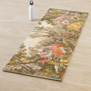 Stylish Baroque Couples Floral Yoga Mat