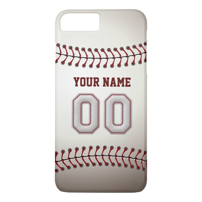 Stylish Baseball Number 00 Custom Name - Unique Case-Mate iPhone Case (Back)