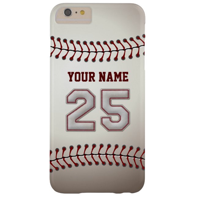 Stylish Baseball Number 25 Custom Name - Unique Case-Mate iPhone Case (Back)