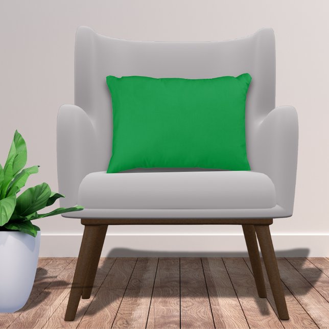 Stylish Basic Kelly Green Solid Colour Decorative Cushion (Creator Uploaded)