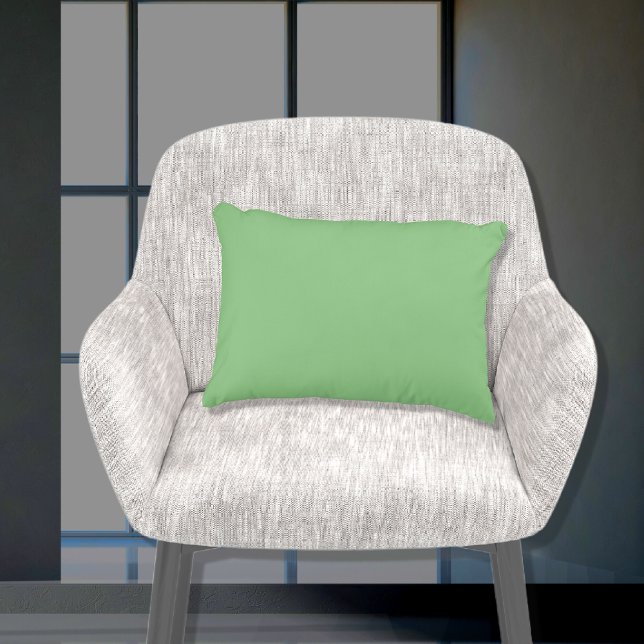 Stylish Basic Sage Green Solid Colour 11x16 Decorative Cushion (Creator Uploaded)