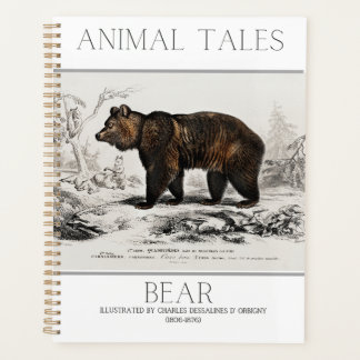 Stylish BEAR Animal Print planner