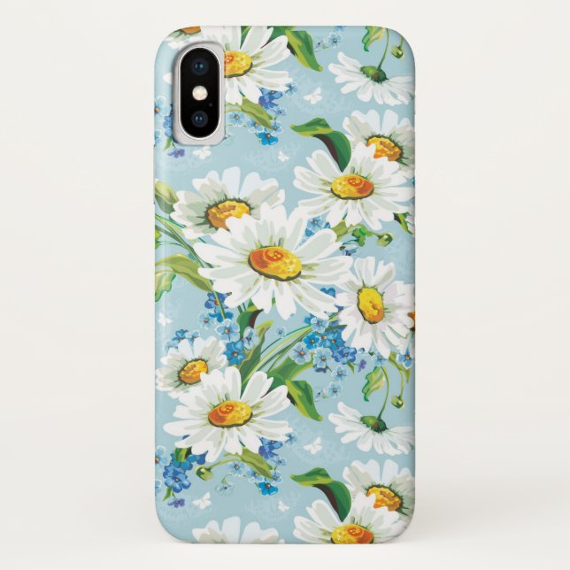 Stylish beautiful bright floral pattern 2 Case-Mate iPhone case (Back)