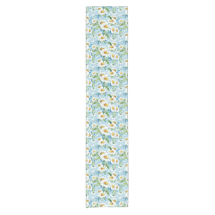 Stylish beautiful bright floral pattern 2 short table runner