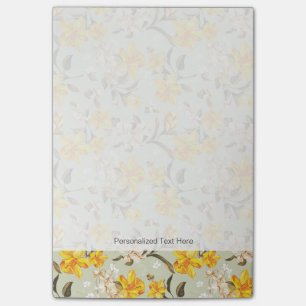 Stylish beautiful bright floral pattern post-it notes