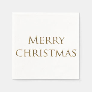 Stylish Beautiful Customised Name Merry Christmas. Napkin