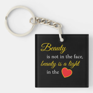 Stylish Beauty Slogan Keychain – Inspire On the Go