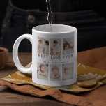 Stylish Best Dad Ever 6 Photo  Coffee Mug<br><div class="desc">Make every moment count this Christmas or birthday with our best ever Dad coffee Mug. Personalize it easily with 6 of your favorite photos and special text for a thoughtful photo keepsake.</div>