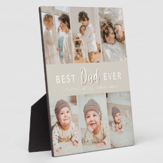 Stylish Best Dad Ever 6 Photo  Plaque