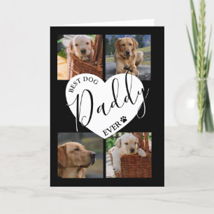 Stylish Best Ever Dog Daddy Photo Holiday Card