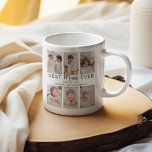 Stylish Best Mum Ever 6 Photo  Coffee Mug<br><div class="desc">Make every moment count this Christmas or birthday with our best ever Mum coffee Mug. Personalize it easily with 6 of your favorite photos and special text for a thoughtful photo keepsake.</div>