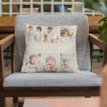Stylish Best Mum Ever 6 Photo  Cushion<br><div class="desc">Make every moment count this Christmas or birthday with our best ever Mum pillow in cream. Personalise it easily with 6 of your favourite photos and special text for a thoughtful photo keepsake.</div>