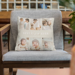 Stylish Best Mum Ever 6 Photo  Cushion