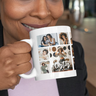 Stylish Besties 15 Photo Collage Coffee Mug