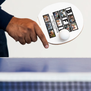Stylish BFF Best Friends Forever 9 Photo Collage Ping Pong Paddle