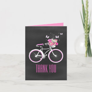 Stylish Bicycle Thank You Note Card