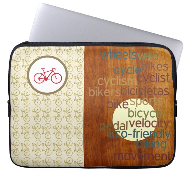 Stylish Biking  Laptop Sleeve (Front)