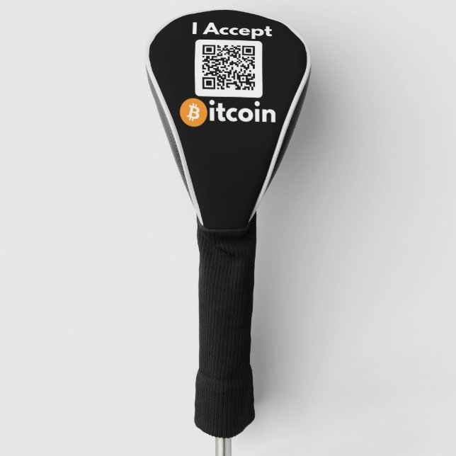Stylish Bitcoin - Btc crypto  Golf Head Cover (Front)
