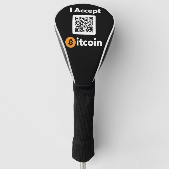Stylish Bitcoin - Btc crypto  Golf Head Cover (Front)