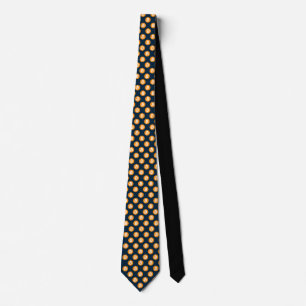 Stylish Bitcoin Tie Repeating Orange BTC Logo
