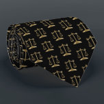 Stylish Black and Gold Scales - Lawyer Tie<br><div class="desc">Men's Ties for a Lawyer, Judge, Law Student, etc... Made with high resolution vector and/or digital graphics for a professional print. NOTE: (THIS IS A PRINT. All zazzle product designs are "prints" unless otherwise stated under "About This Product" area) The design will be printed EXACTLY like you see it on...</div>