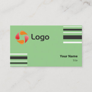 Stylish Black and White Minimal Squared Lines Business Card