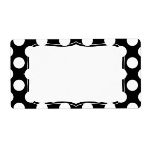 Stylish Black and White Polka Dots Pattern