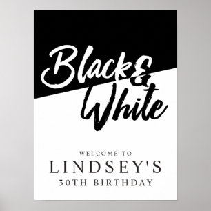 Stylish, Black and White Poster