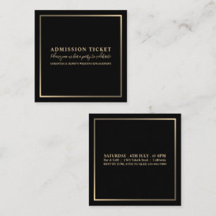Stylish Black & Gold, Admission Ticket