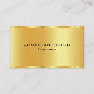 Stylish Black & Gold Premium Ultra Thick Luxe Business Card