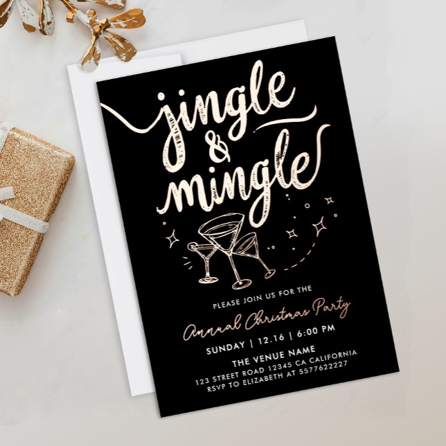 Stylish Black Jingle And Mingle Cocktail Script (Creator Uploaded)