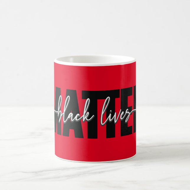 Stylish Black Lives Matter Typography Mug (Center)